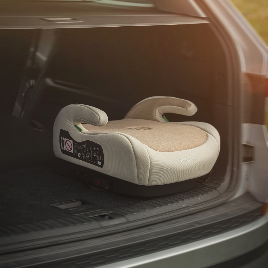 PETITE&MARS - Auton korokeistuin OPTIMUS PRO i-Koko 125-150 cm (22-36 kg) beige