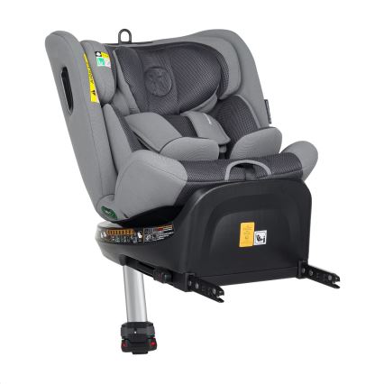 PETITE&MARS - Autonistuin TWISTGUARD PRO i-Koko 40-150 cm (0-36 kg) harmaa