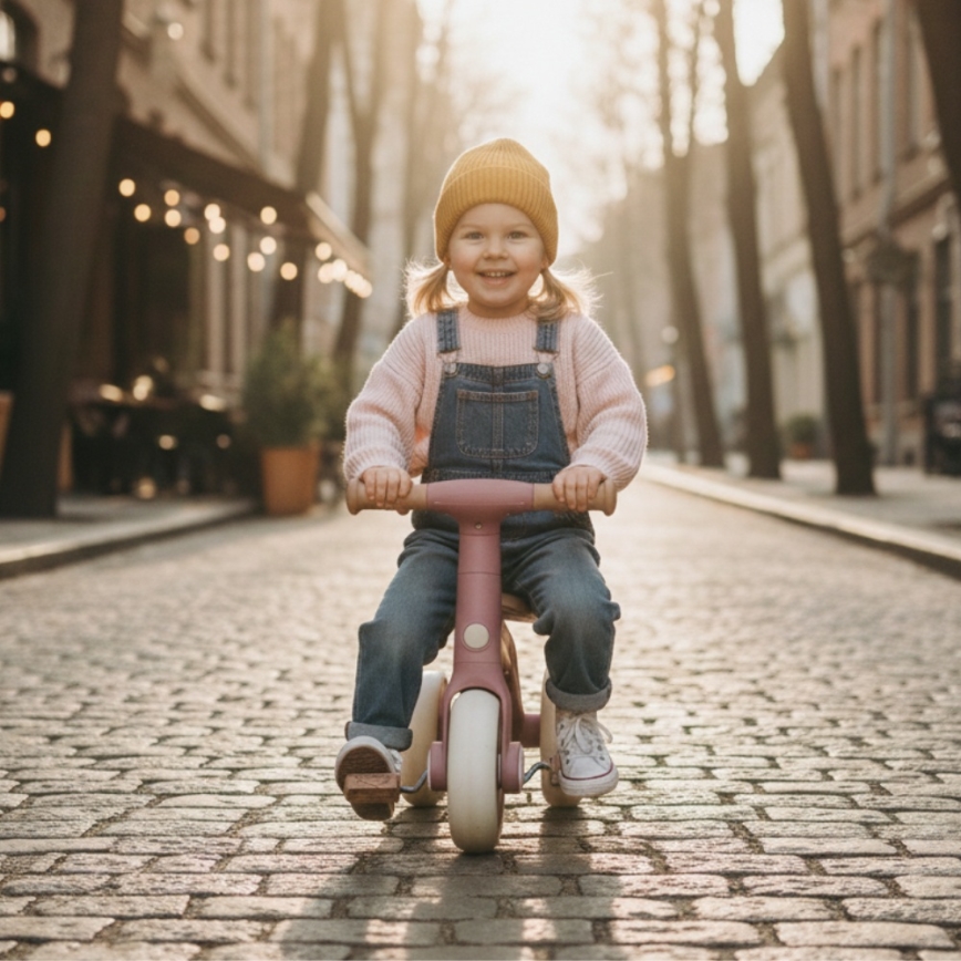 PETITE&MARS - BINGO 3-in-1 lasten kolmipyörä Dusty Rose