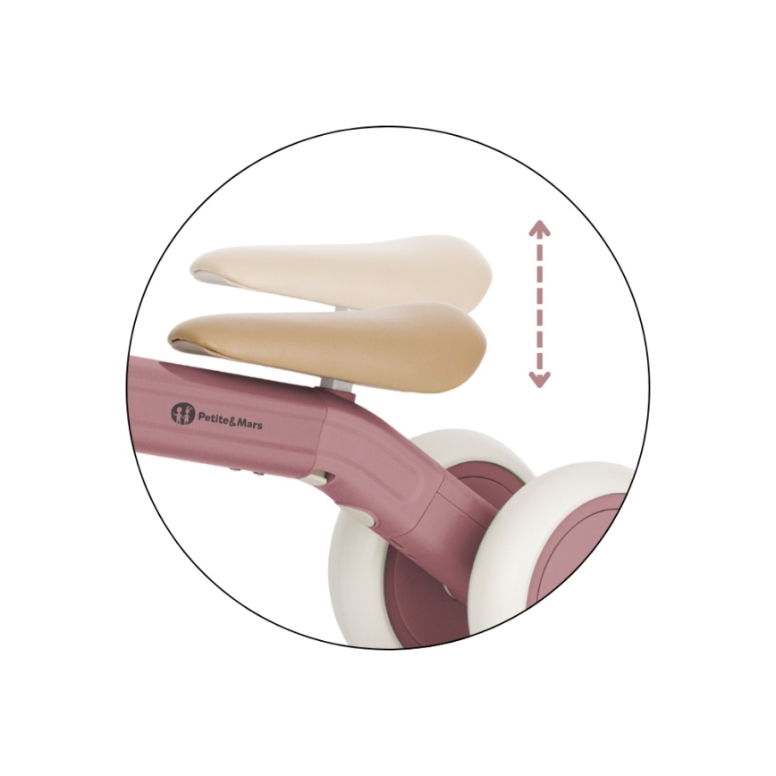 PETITE&MARS - BINGO 3-in-1 lasten potkupyörä Dusty Rose