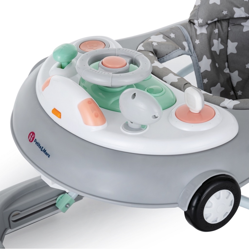 PETITE&MARS - Kävelytuoli melodialla CABRIO harmaa