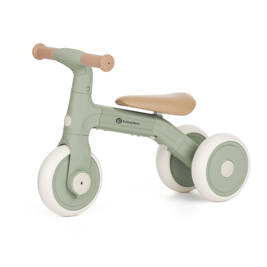 PETITE&MARS - Lasten 3-in-1 potkupyörä BINGO Sage Leaf