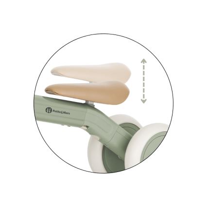 PETITE&MARS - Lasten 3-in-1 potkupyörä BINGO Sage Leaf