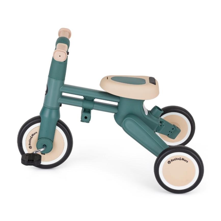 PETITE&MARS - Lasten 4-in-1 kolmipyörä DRIFT Misty Green