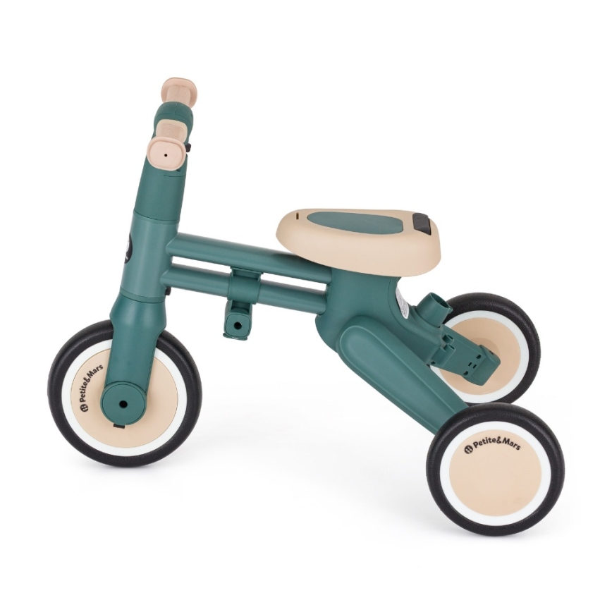 PETITE&MARS - Lasten 4-in-1 kolmipyörä DRIFT Misty Green