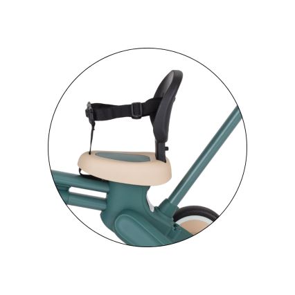 PETITE&MARS - Lasten 4-in-1 kolmipyörä DRIFT Misty Green