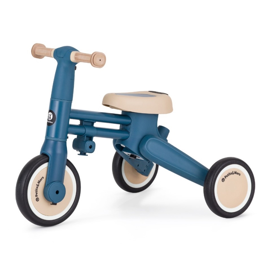 PETITE&MARS - Lasten 4-in-1 kolmipyörä DRIFT Ocean Blue