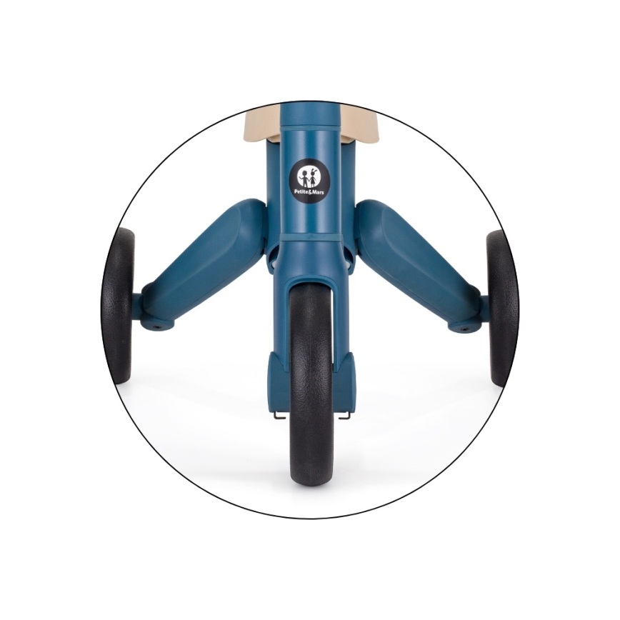 PETITE&MARS - Lasten 4-in-1 kolmipyörä DRIFT Ocean Blue