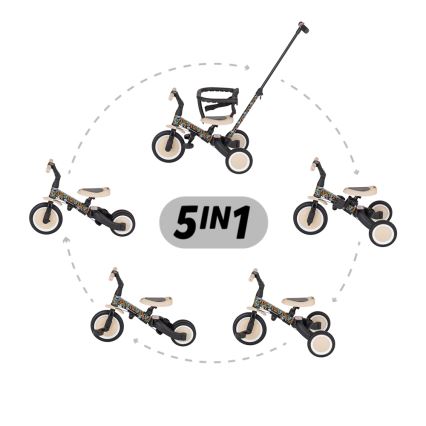 PETITE&MARS - Lasten 5-in-1 kolmipyörä TURBO LIMITED City Beat