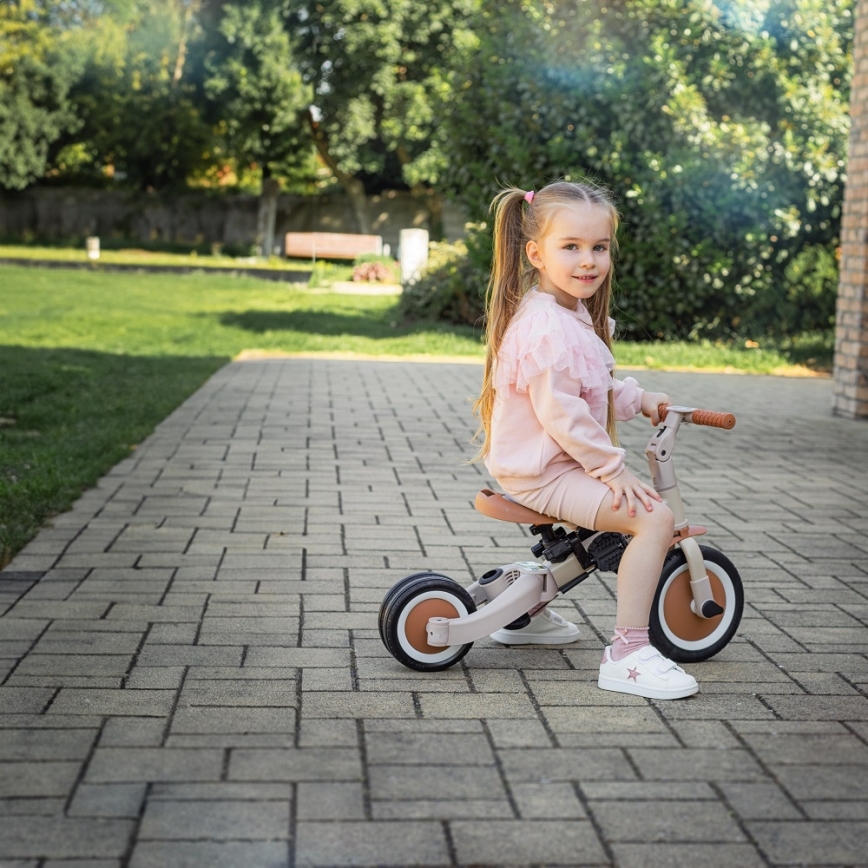 PETITE&MARS - Lasten 5-in-1-kolmipyörä TURBO PLUS Desert Sand