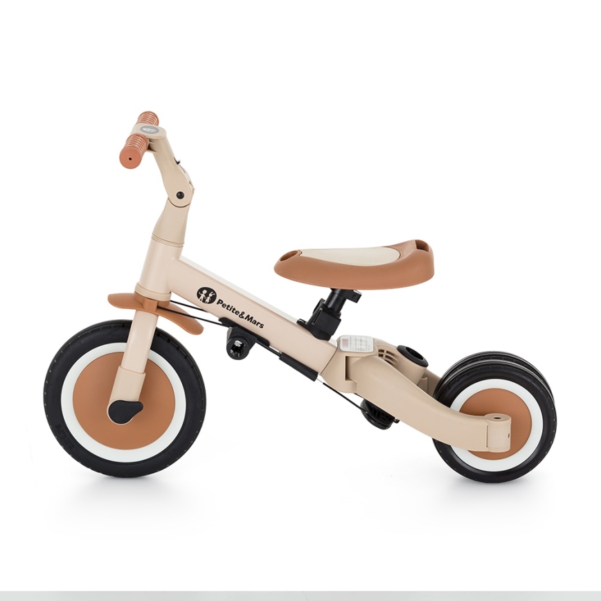 PETITE&MARS - Lasten 5-in-1-kolmipyörä TURBO PLUS Desert Sand