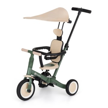 PETITE&MARS - Lasten 5-in-1 kolmipyörä TURBO PLUS Utuisen vihreä
