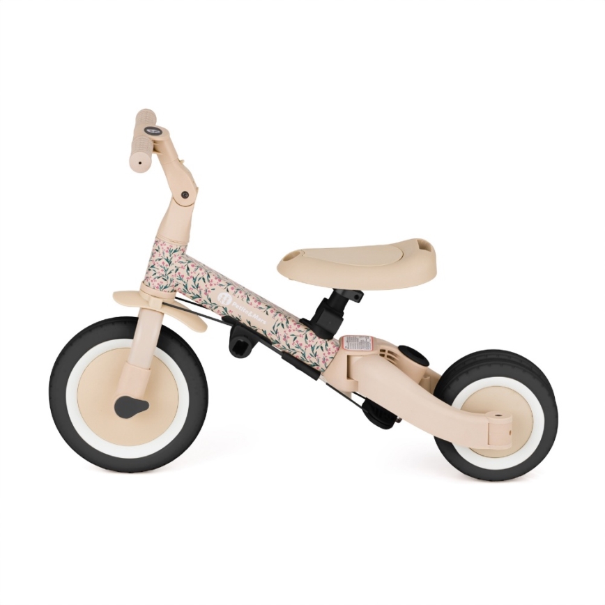 PETITE&MARS - Lasten kolmipyörä 5-in-1 TURBO LIMITED Pink Meadow