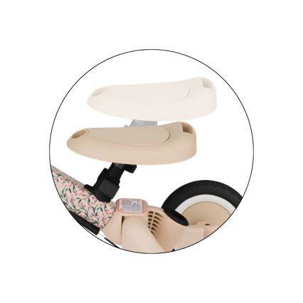 PETITE&MARS - Lasten kolmipyörä 5-in-1 TURBO LIMITED Pink Meadow