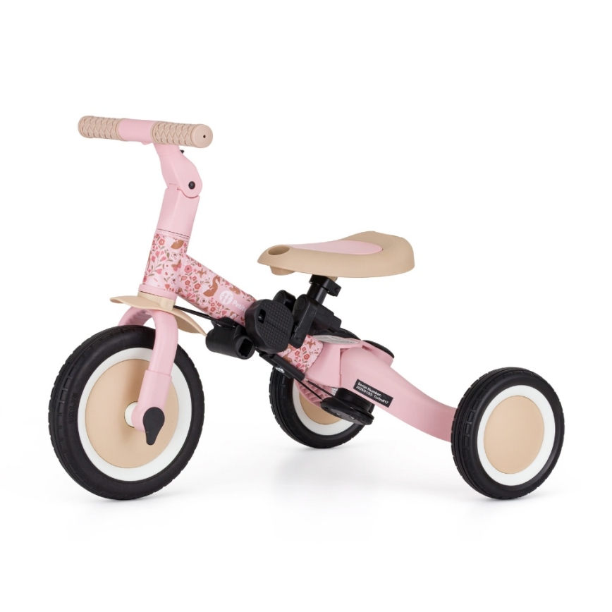 PETITE&MARS - Lasten kolmipyörä 5-in-1 TURBO LIMITED Rosy Wilderness
