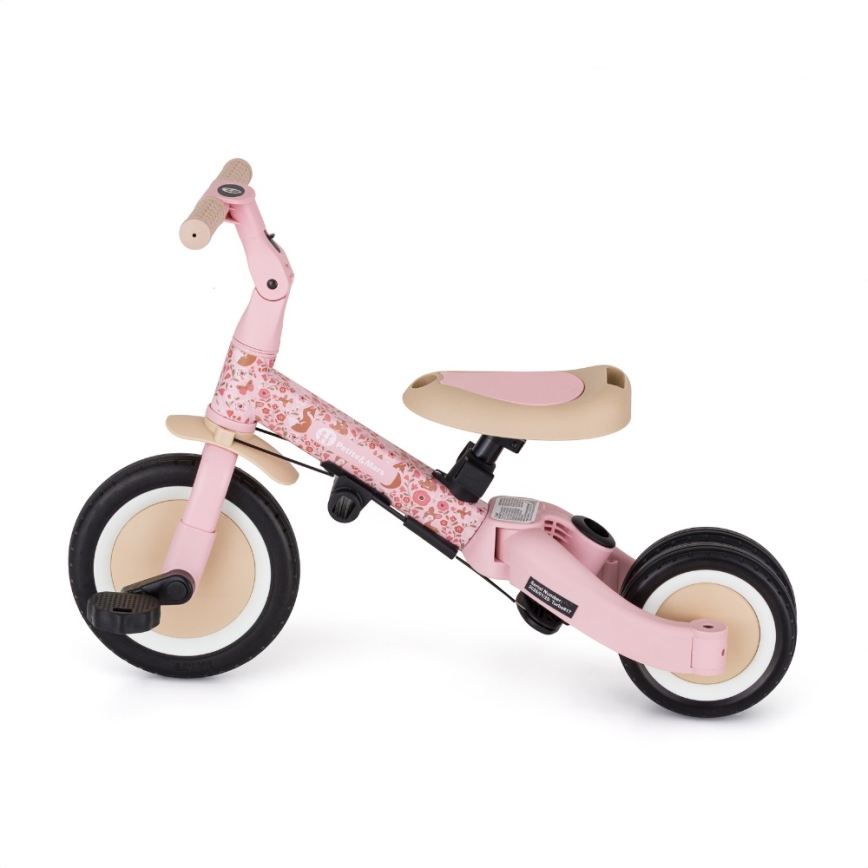 PETITE&MARS - Lasten kolmipyörä 5-in-1 TURBO LIMITED Rosy Wilderness