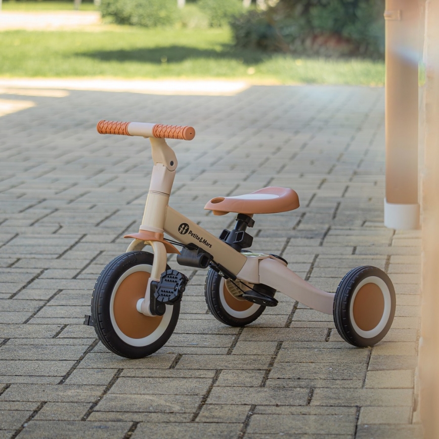 PETITE&MARS - Lasten kolmipyörä 5in1 TURBO Desert Sand