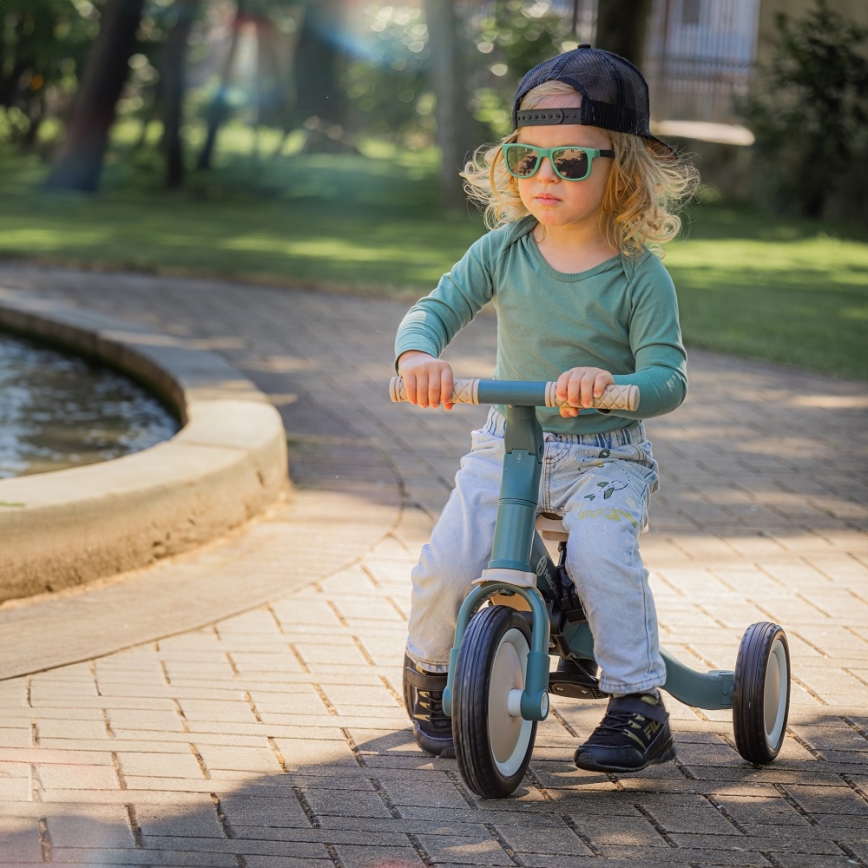 PETITE&MARS - Lasten kolmipyörä 5in1 TURBO Misty Green