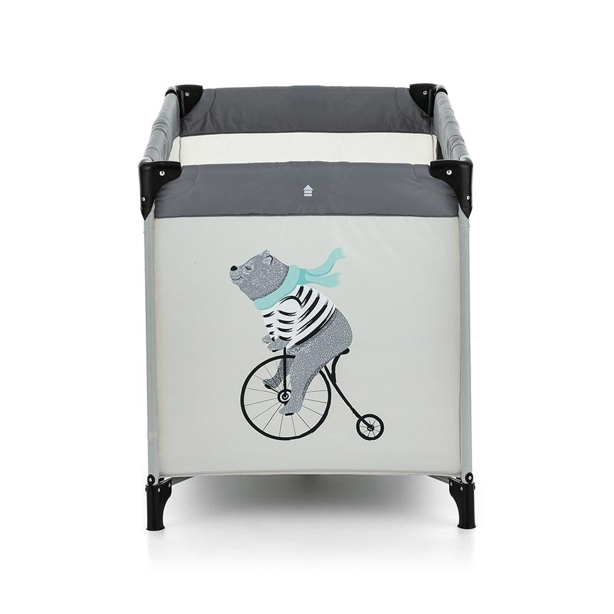 PETITE&MARS - Matkasänky NYJA TEDDY BIKER harmaa/beige