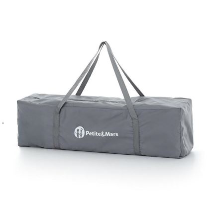 PETITE&MARS - Matkasänky NYJA TEDDY BIKER harmaa/beige