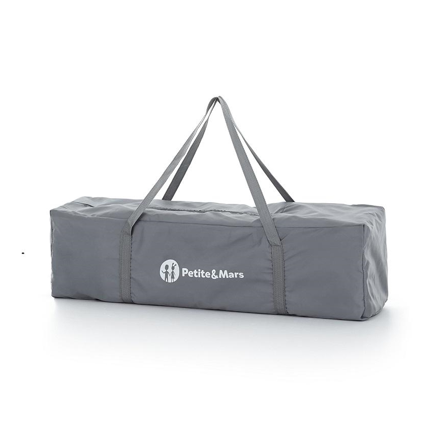 PETITE&MARS - Matkasänky NYJA TEDDY BIKER harmaa/beige