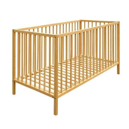 PETITE&MARS - Pinnasänky + turvakaide NELA BEECH 120x60 cm pyökki