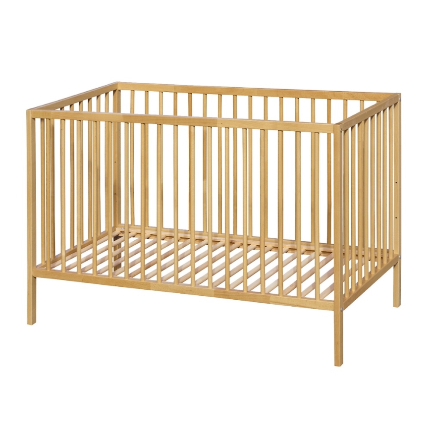 PETITE&MARS - Pinnasänky + turvakaide NELA BEECH 120x60 cm pyökki