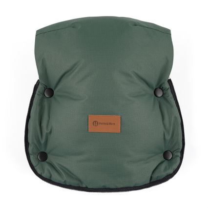 PETITE&MARS - SETTI Vaunupussi 4-in-1 COMFY + työntöaisan lämpökäsineet FURRY Khaki