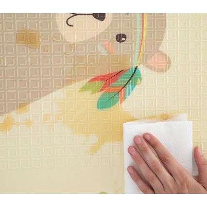 PETITE&MARS - Taitettava leikkimatto CAMPY ELEPHANT&FOX