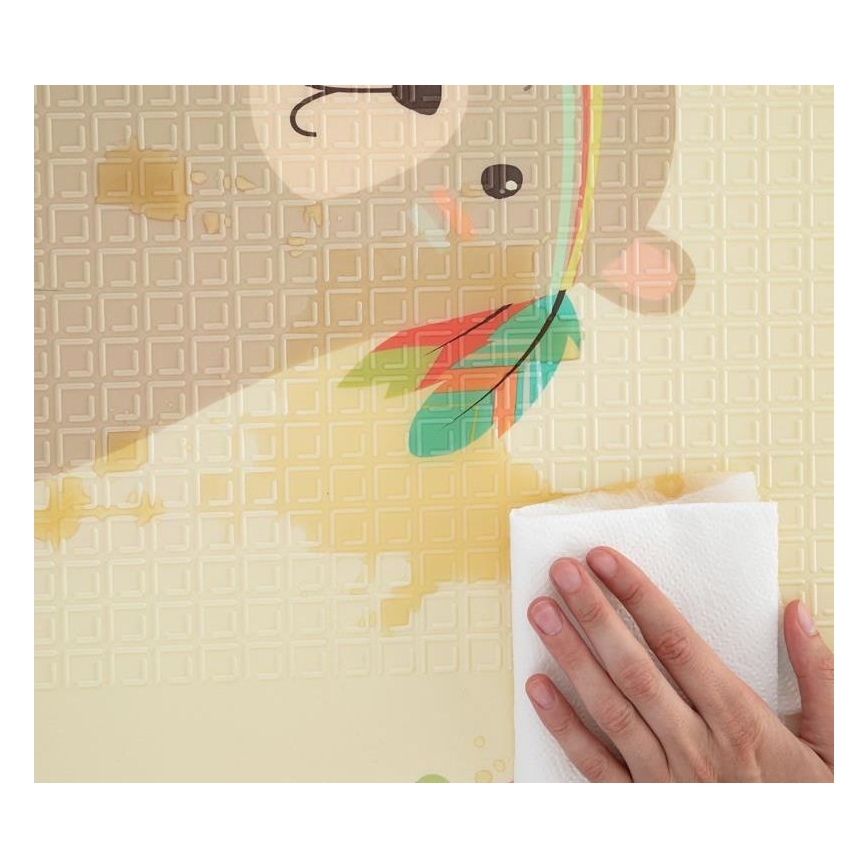 PETITE&MARS - Taitettava leikkimatto CAMPY ELEPHANT&FOX