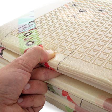 PETITE&MARS - Taitettava leikkimatto CAMPY ELEPHANT&FOX