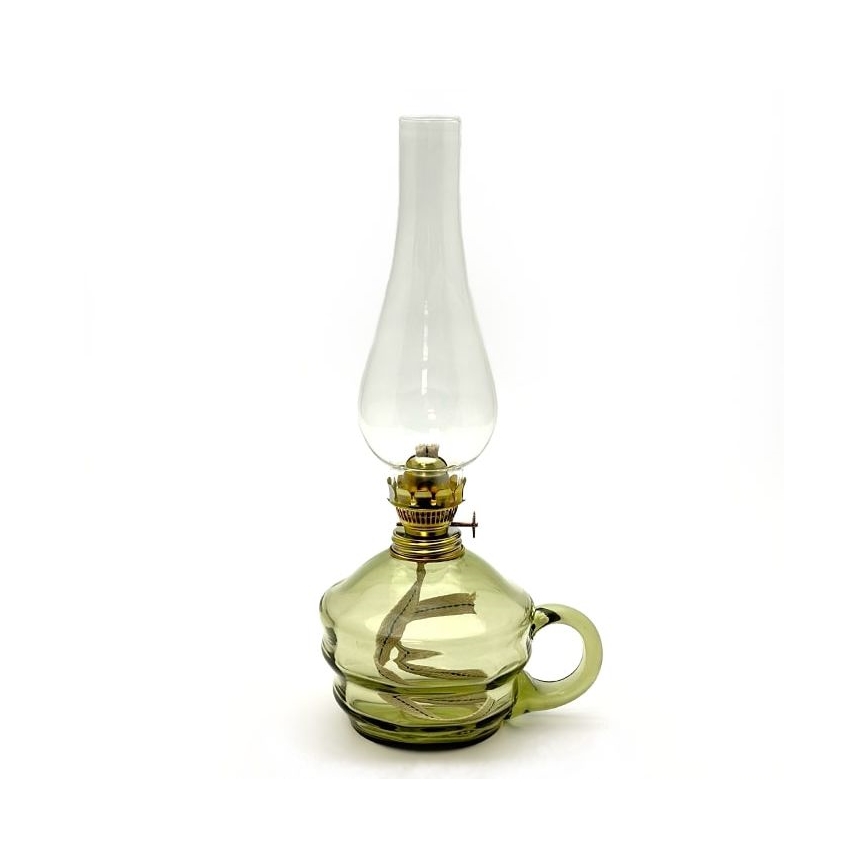 Petrolilamppu KLÁRA 34 cm metsänvihreä