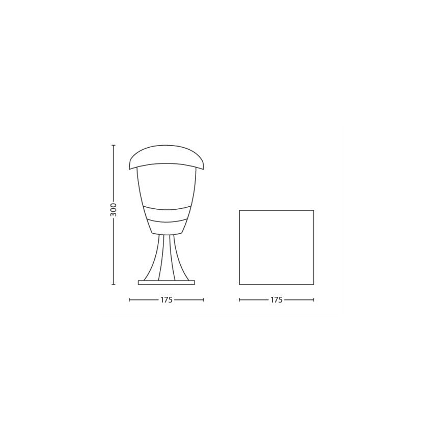 Philips - Puutarhavalaisin 1xE27/60W/230V IP44