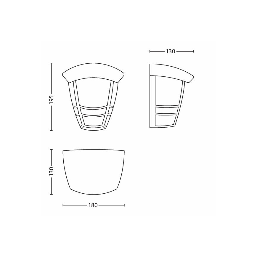 Philips - Ulkoseinävalaisin 1xE27/60W/230V IP44