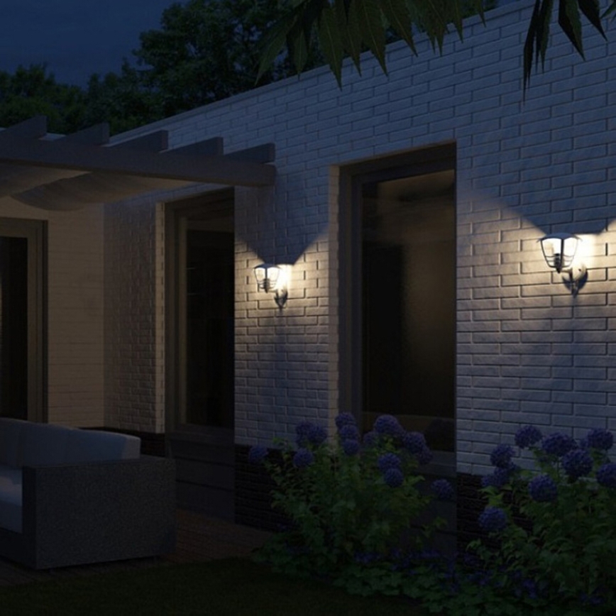 Philips - Ulkoseinävalaisin anturilla 1xE27/60W IP44