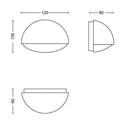 Philips - LED-ulkovalaisin LED/3W/230V IP44