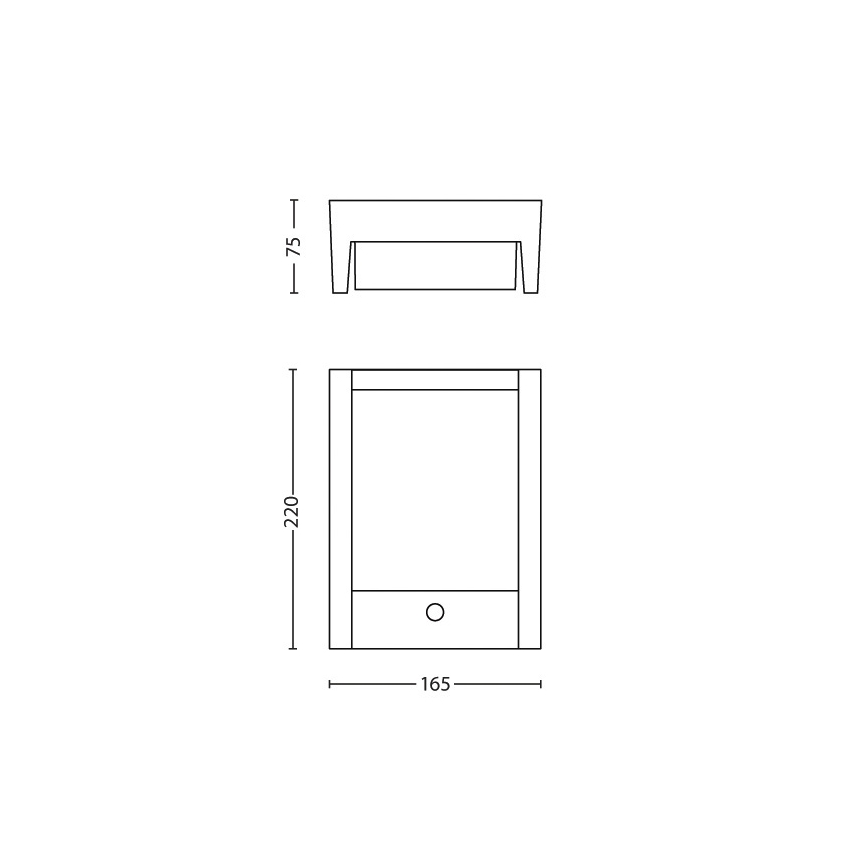 Philips - LED Ulkovalo anturilla LED/6W 4000K IP44