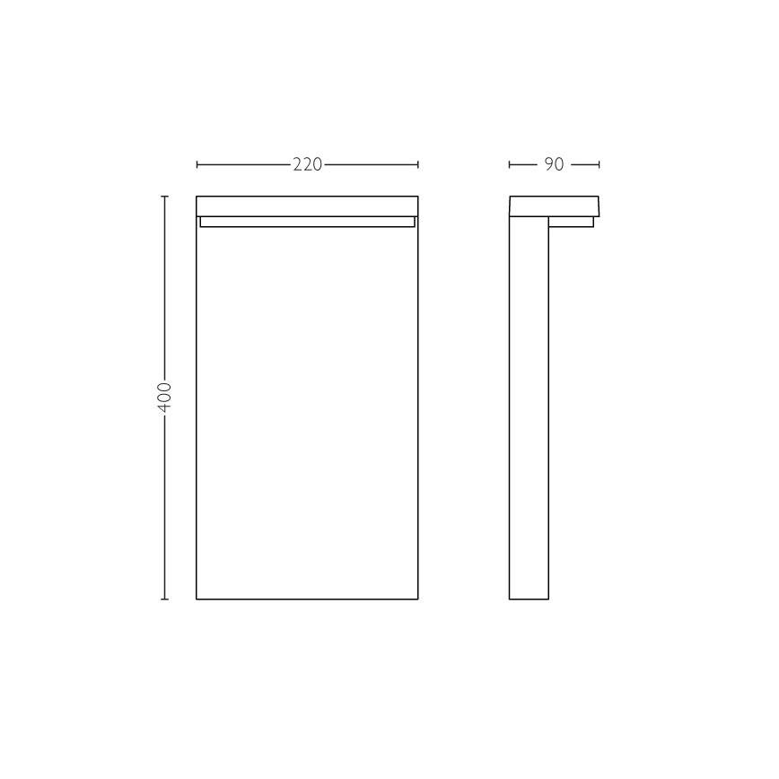 Philips - LED-ulkolamppu 2xLED/4,5W/230V 2700K IP44