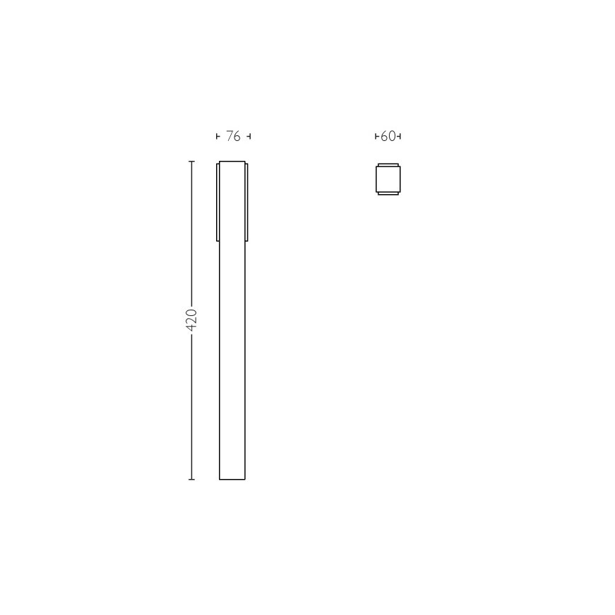 Philips - Ulkopollarivalo 2xLED/4,5W IP44