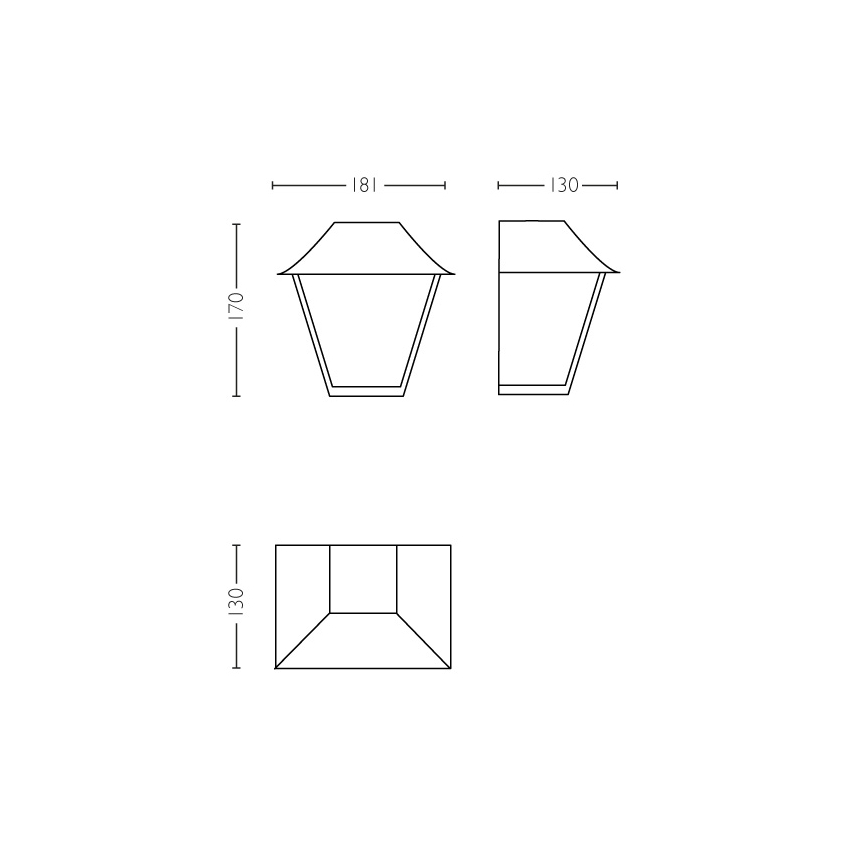 Philips - Ulkoseinävalaisin E27/42W IP44
