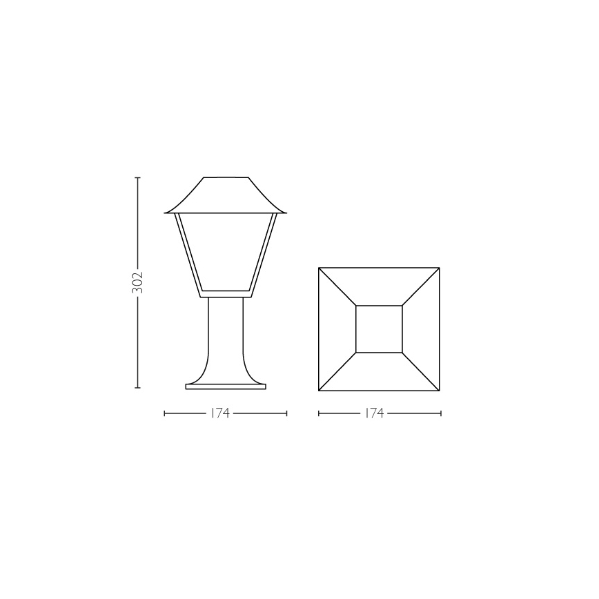 Philips - Ulkovalaisin E27/60W/230V IP44