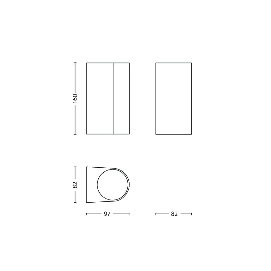 Philips - Ulkoseinävalaisin 2xGU10/35W/230V IP44