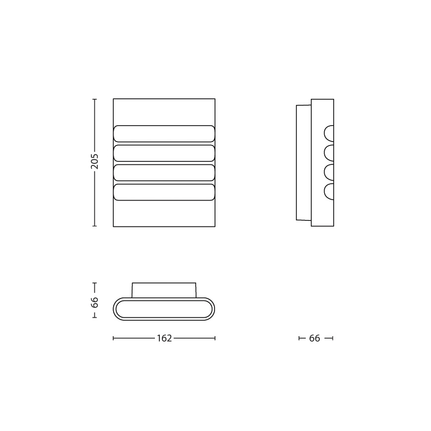 Philips - LED-ulkovalo LED/3W IP44