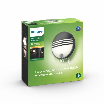 Philips - LED ulkoseinävalaisin sensorilla 1xLED/6W/230V IP44