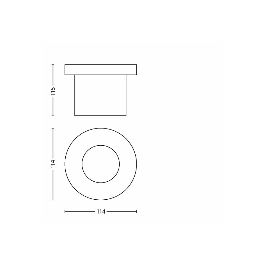 Philips - LED Ulkoajotien valo 1xLED/3W/230V