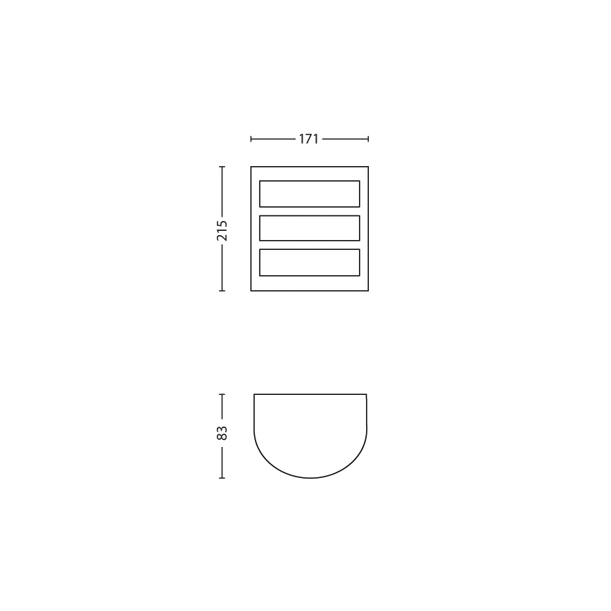 Philips - Ulkokäyttöinen seinävalaisin LED/6W/230V IP44