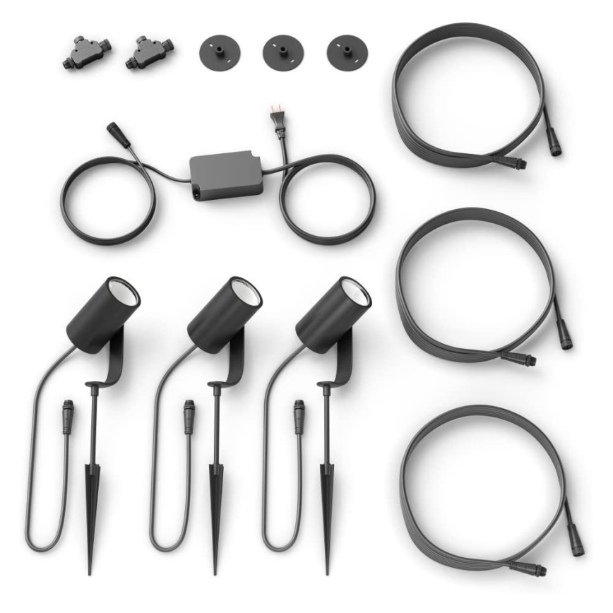 Philips - SETTI 3x LED-kohdevalaisin Hue LILY 3xLED/8W/230V IP65