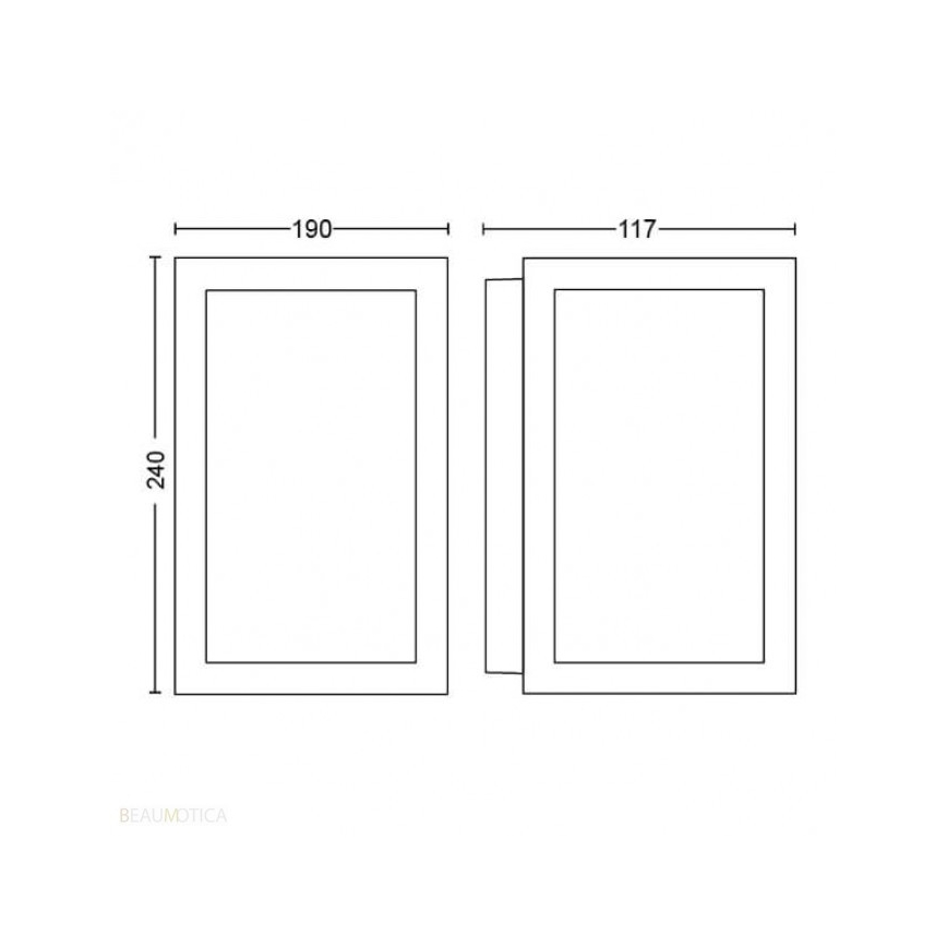 Philips - LED RGBW himmennettävä ulkokäyttöön tarkoitettu seinävalaisin Hue IMPRESS 2xLED/8W/230V IP44
