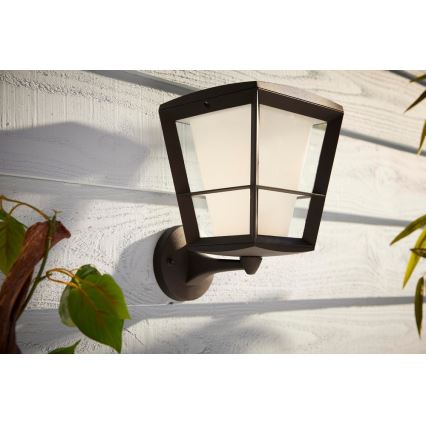 Philips - LED RGBW himmennettävä ulkokäyttöön tarkoitettu seinävalaisin Hue ECONIC LED/15W/230V IP44