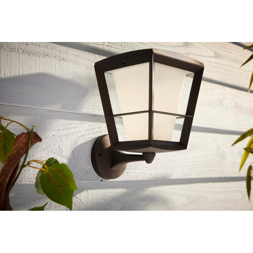 Philips - LED RGBW himmennettävä ulkokäyttöön tarkoitettu seinävalaisin Hue ECONIC LED/15W/230V IP44